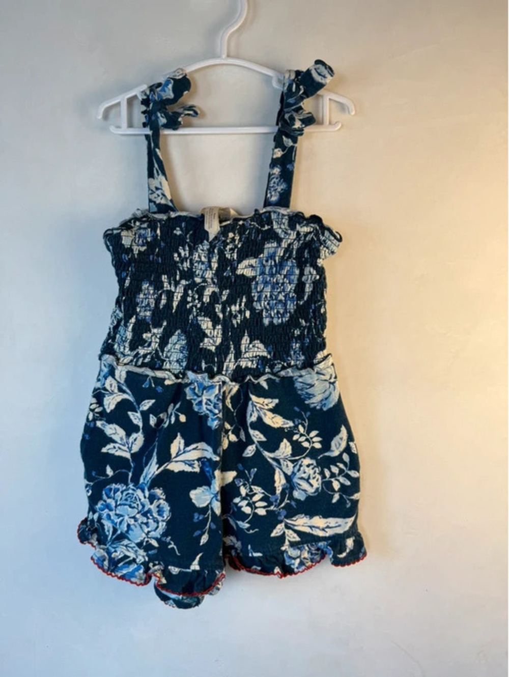 Cotton blue floral Matilda Jane romper size 4T
